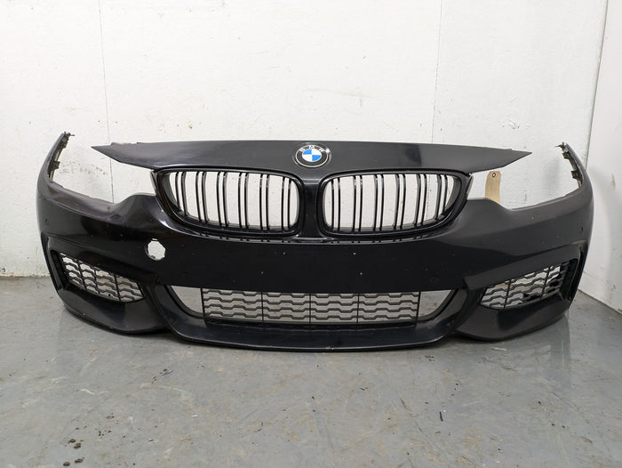 BMW F32 F33 F36 4 Series M Sport Front Bumper Black Sapphire Metallic (475)