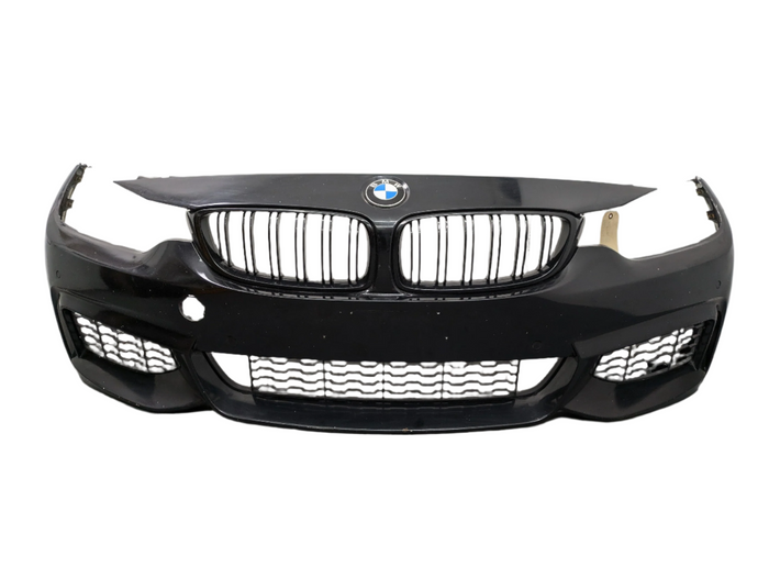 BMW F32 F33 F36 4 Series M Sport Front Bumper Black Sapphire Metallic (475)