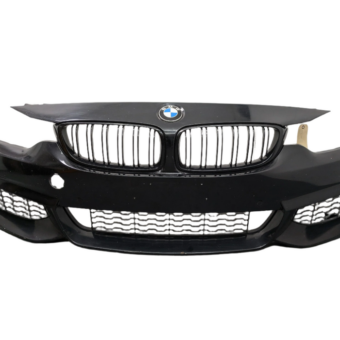 BMW F32 F33 F36 4 Series M Sport Front Bumper Black Sapphire Metallic (475)