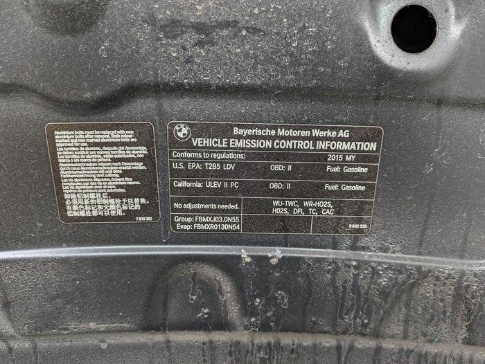 BMW F32 F30 F31 F33 F34 F36 4 & 3 Series Hood Black Sapphire Metallic (475) *DAMAGED*