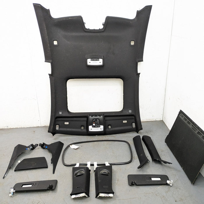 BMW F32 435xi 440xi 428xi 430xi Complete Black Headliner Set 51448064057 *Damaged*