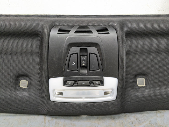 BMW F32 435xi 440xi 428xi 430xi Complete Black Headliner Set 51448064057 *Damaged*