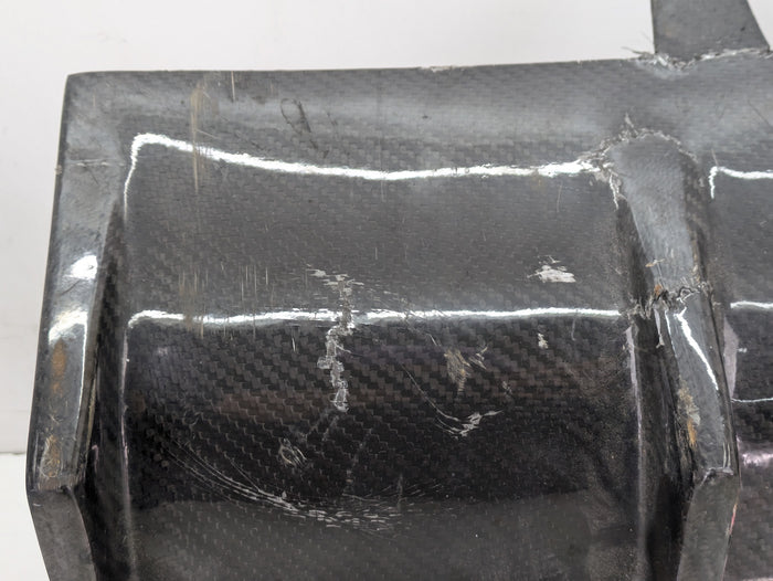 BMW E82 E88 135i 128i M Sport Rear Bumper Carbon Fiber Dual/Quad Exhaust Diffuser/Valance *DAMAGED*