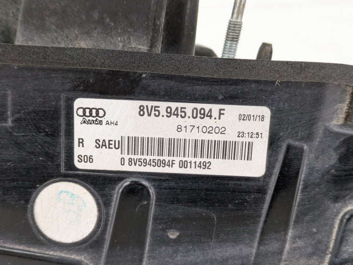 Audi 8V RS3 Right/Passenger Side Inner LED Tail Light 8V5945094F