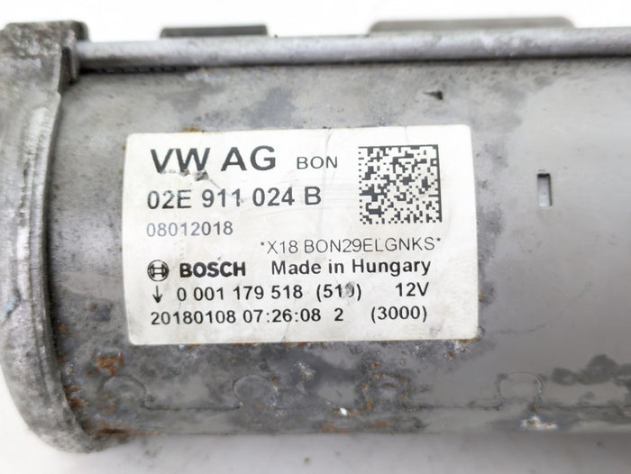 Audi 8V RS3 DAZA Engine Starter Motor 02E911024B