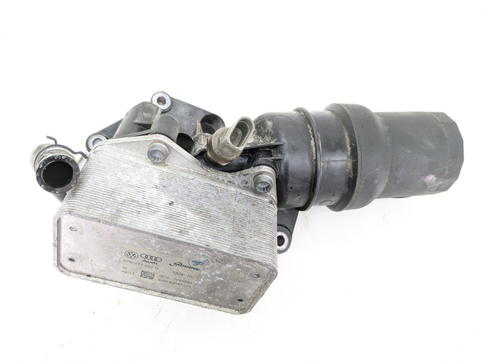 Audi 8V RS3 DAZA Engine Oil Filter Housing & Oil Cooler 07K117021G/07K115397G