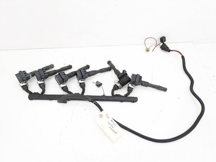 BMW E46 330Ci 328Ci 325Ci 323Ci M54 M52TU MS43 Early Bolt-In Style Ignition Wiring Harness & Coils 12511440006