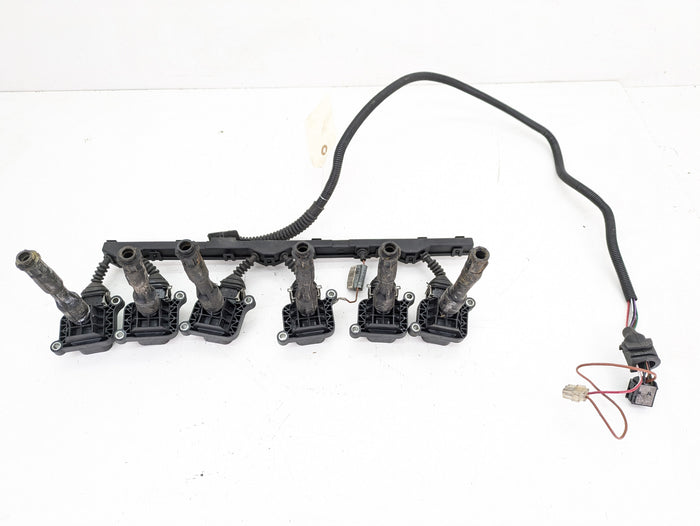 BMW E46 330Ci 328Ci 325Ci 323Ci M54 M52TU MS43 Early Bolt-In Style Ignition Wiring Harness & Coils 12511440006