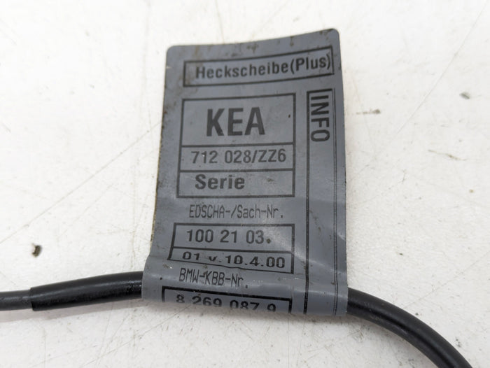 BMW E46 M3 330ci 325ci 323ci Convertible Roof/Soft Top Wiring Harness 8269087