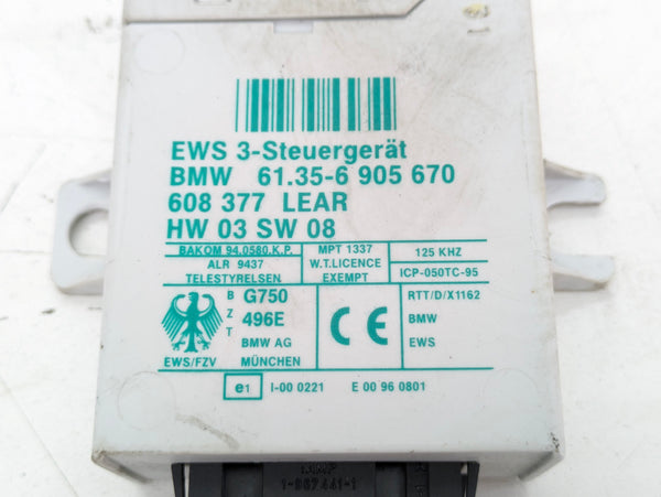 BMW E46 M3 330ci 328ci 325ci 323ci EWS Immobilizer Control Module 6905670