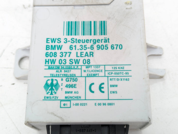 BMW E46 M3 330ci 328ci 325ci 323ci EWS Immobilizer Control Module 6905670