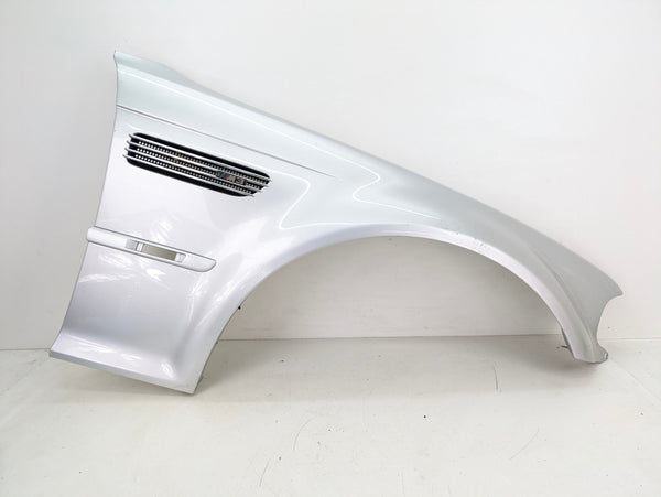BMW E46 M3 Right/Passenger Side Fender Titanium Silver (354) 41357894338 *DAMAGED*