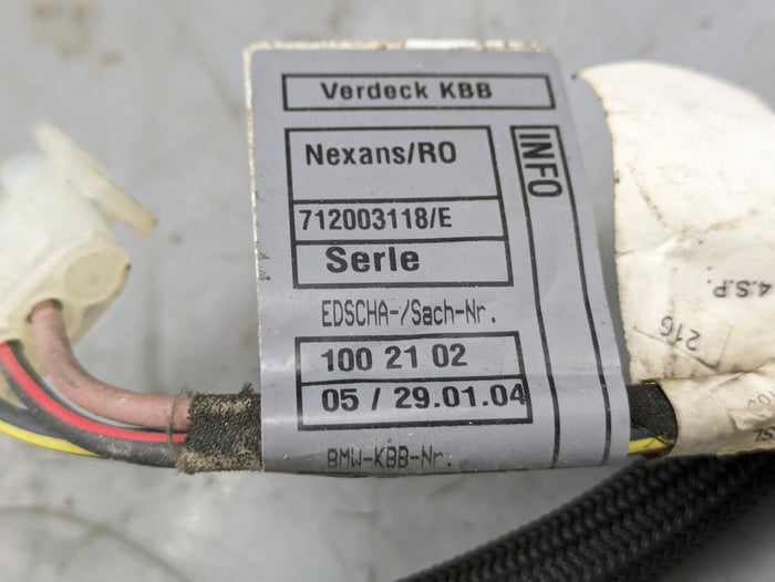 BMW E46 M3 330ci 325ci 323ci Convertible Black Fabric Folding Roof Soft Top 54347146359 *Damaged*