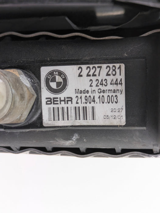 BMW E36 M3 Z3 M S50 S54 Engine Cooling Radiator & Fan Shroud 2227281 *Damaged*
