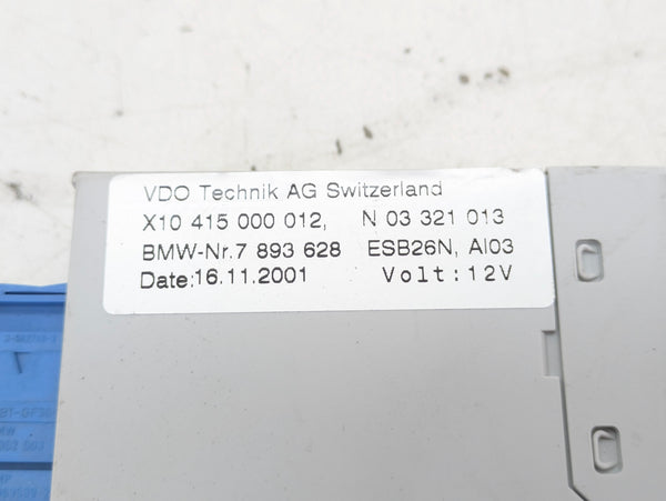 BMW Z3 M Coupe Roadster S54 Instrument Cluster Control Module 7893628