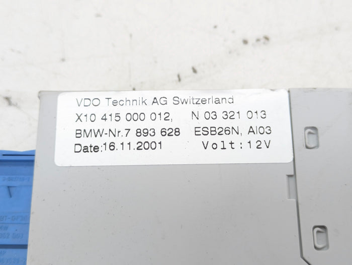 BMW Z3 M Coupe Roadster S54 Instrument Cluster Control Module 7893628