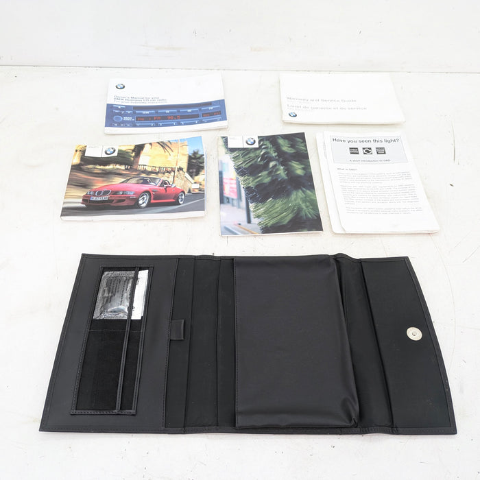 BMW Z3 M Roadster Instruction Owner's Manual Handbook Leather Book Case Canada