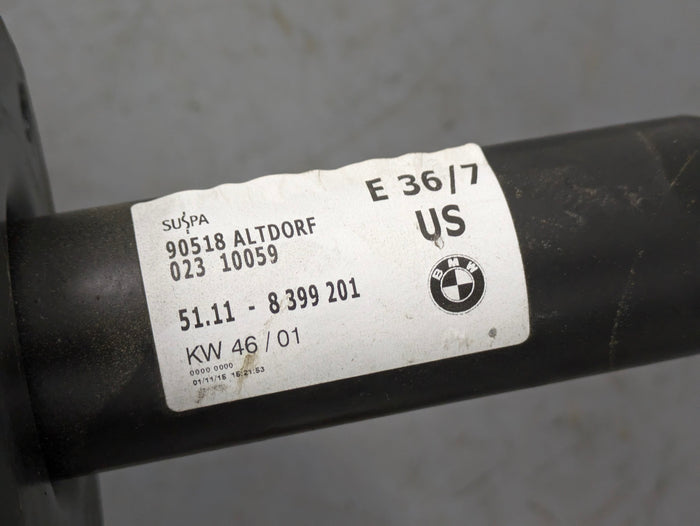 BMW Z3M Roadster/Z3M Coupe Front Bumper Titanium Silver (354) 51110307542 *DAMAGED*