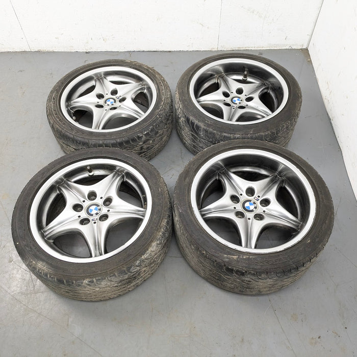 BMW Z3 M Coupe Roadster Style 40 Roadstars Wheel Set Front & Rear Shadow Chrome
