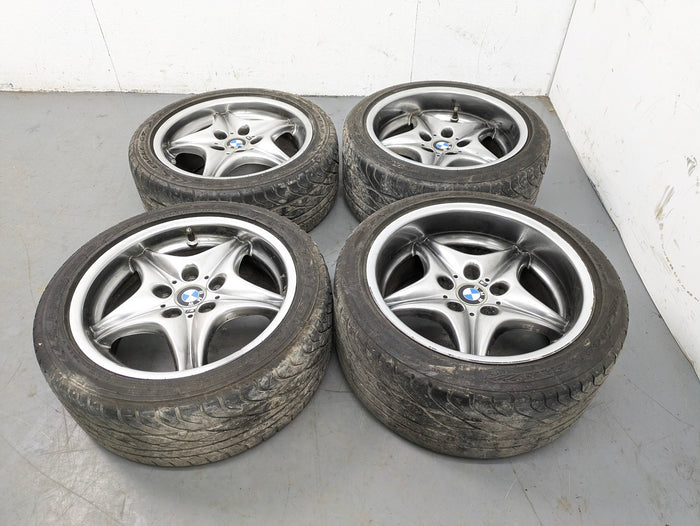 BMW Z3 M Coupe Roadster Style 40 Roadstars Wheel Set Front & Rear Shadow Chrome