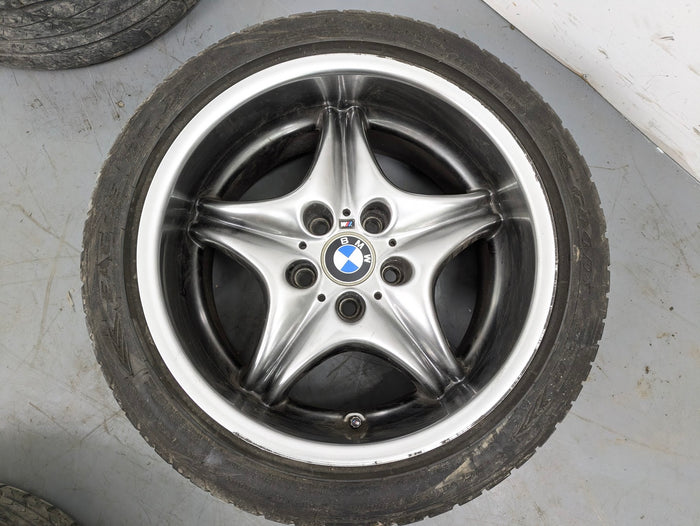 BMW Z3 M Coupe Roadster Style 40 Roadstars Wheel Set Front & Rear Shadow Chrome