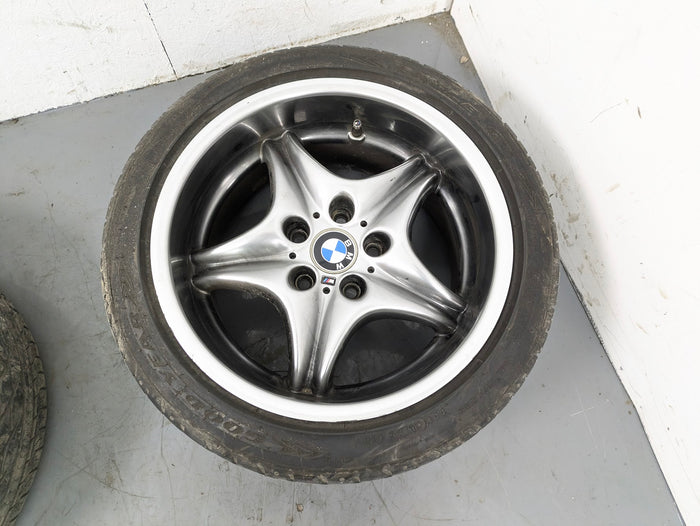 BMW Z3 M Coupe Roadster Style 40 Roadstars Wheel Set Front & Rear Shadow Chrome