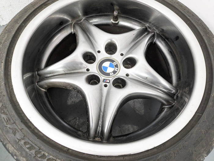 BMW Z3 M Coupe Roadster Style 40 Roadstars Wheel Set Front & Rear Shadow Chrome