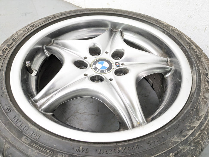 BMW Z3 M Coupe Roadster Style 40 Roadstars Wheel Set Front & Rear Shadow Chrome