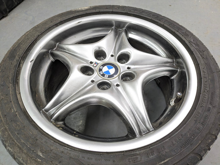 BMW Z3 M Coupe Roadster Style 40 Roadstars Wheel Set Front & Rear Shadow Chrome