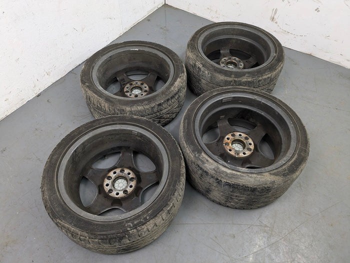 BMW Z3 M Coupe Roadster Style 40 Roadstars Wheel Set Front & Rear Shadow Chrome