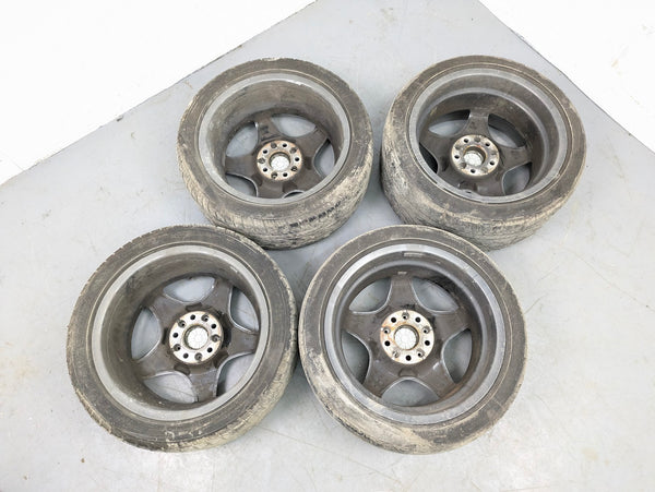 BMW Z3 M Coupe Roadster Style 40 Roadstars Wheel Set Front & Rear Shadow Chrome