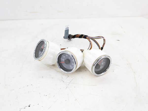 BMW Z3 M Center Console Analog Gauges Oil Temperature Clock Set & Wiring Grey Face 77369610