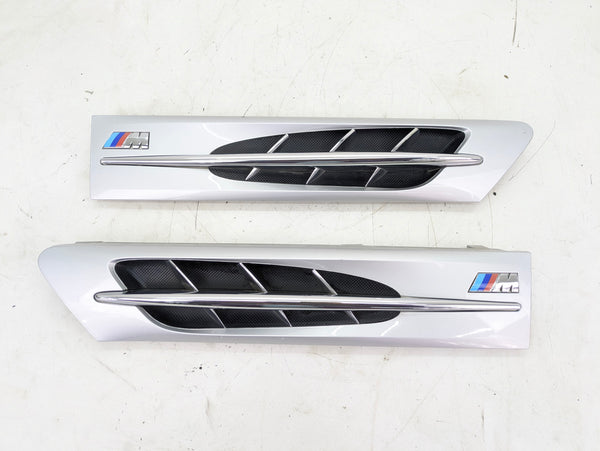 BMW Z3 M Roadster/M Coupe Left/Right Side Hood/Fender Vent/Grille Titan Silver (354) 2492960/2492959