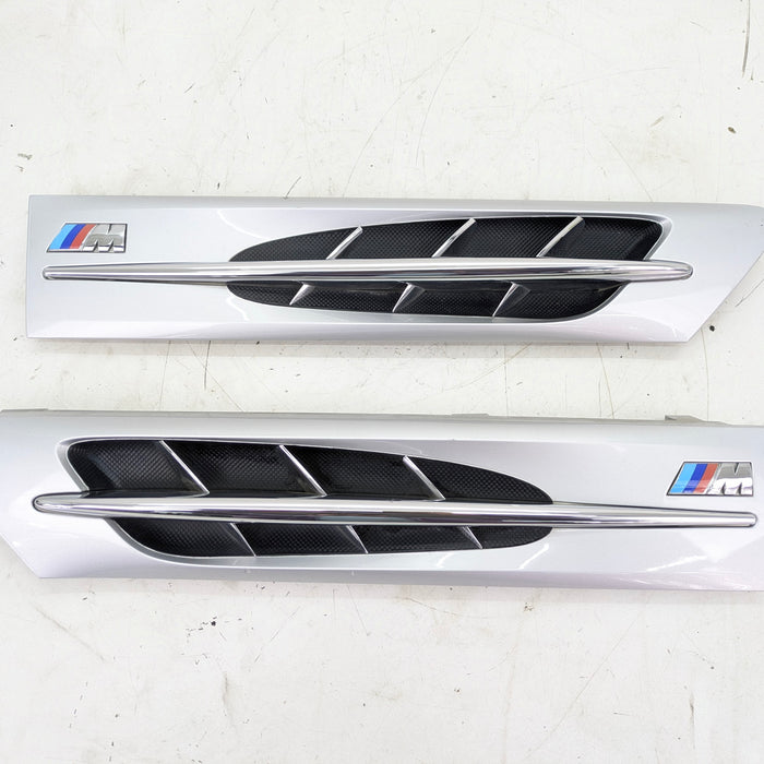 BMW Z3 M Roadster/M Coupe Left/Right Side Hood/Fender Vent/Grille Titan Silver (354) 2492960/2492959