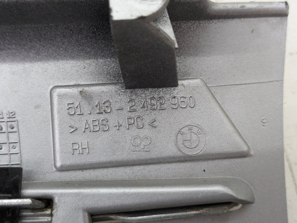 BMW Z3 M Roadster/M Coupe Left/Right Side Hood/Fender Vent/Grille Titan Silver (354) 2492960/2492959