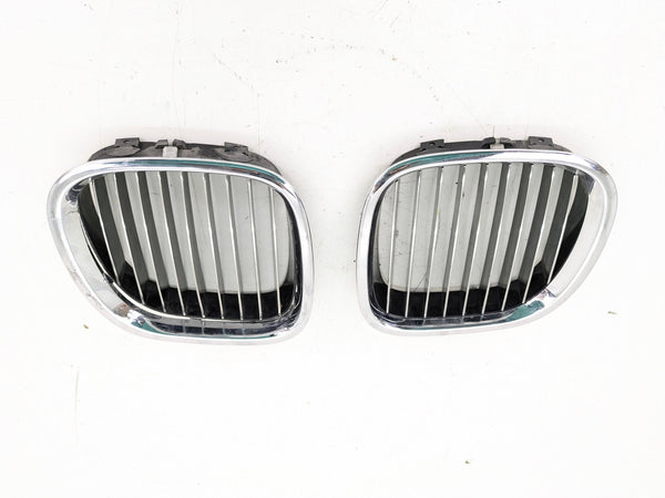 BMW Z3 M Roadster/M Coupe Hood Left/Right Chrome Grille Set 8412949/8412950 *DAMAGED*