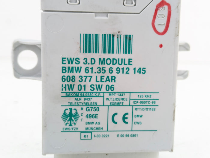 BMW Z3 M Roadster/M Coupe EWS3 Anti Theft Immobilizer Control Module 6912145