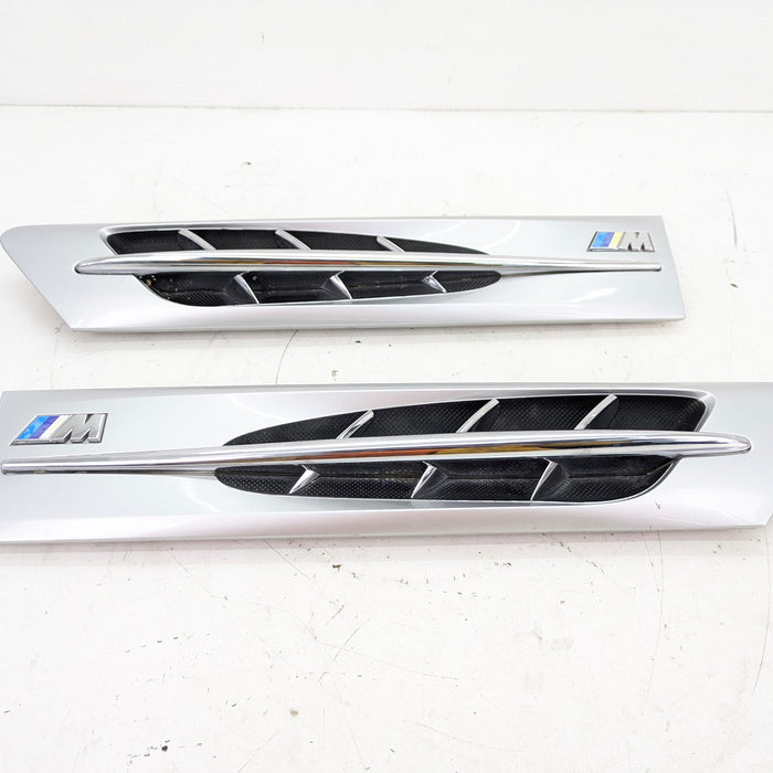 BMW Z3 M Roadster/M Coupe Left/Right Side Hood/Fender Vent/Grille Titan Silver (354) 2492959/2492960