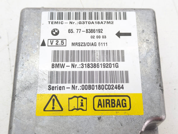 BMW Z3 M 3.0 2.8 Coupe Roadster SRS Airbag Crash Safety Module 8386192