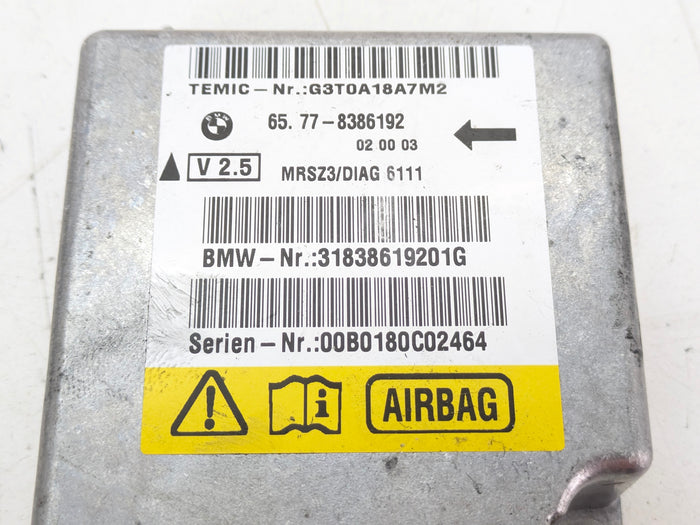 BMW Z3 M 3.0 2.8 Coupe Roadster SRS Airbag Crash Safety Module 8386192