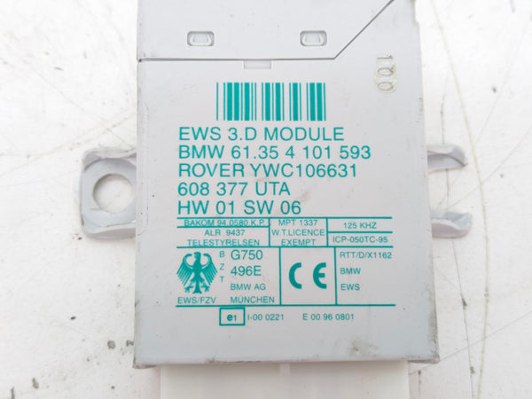 BMW Z3 M Roadster/M Coupe EWS3 Anti Theft Immobilizer Control Module 4101593