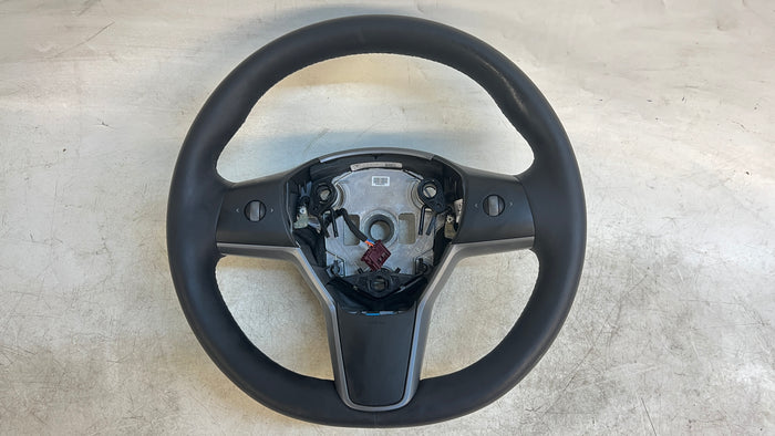 TESLA MODEL 3 LEATHER STEERING WHEEL 1490214-00-B