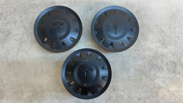 TESLA 21 INCH UBERTURBINE CENTER CAPS (SET OF 3) 1188236-00-A