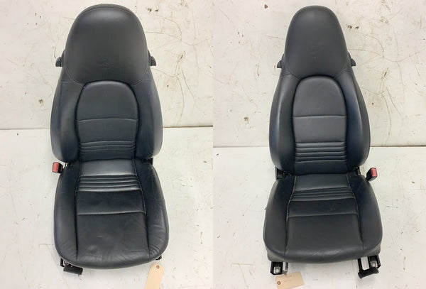 Porsche 986 Boxster S Black Leather Seats W/Porsche Crest