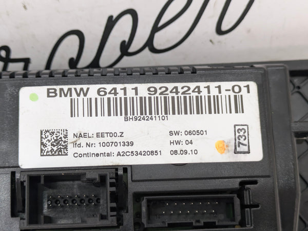 BMW E93 335is 335xi 335i 328xi 328i M3 HVAC Climate Control Panel Buttons 9242411
