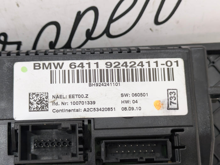 BMW E93 335is 335xi 335i 328xi 328i M3 HVAC Climate Control Panel Buttons 9242411