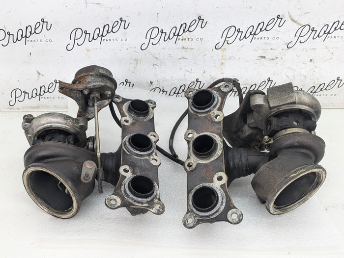 BMW E82 E88 135i N54 Engine Turbocharger Set 7563685/7563686 *CORES*