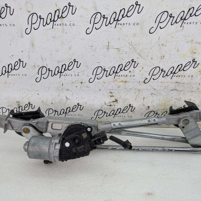 Toyota GZEA14 GR Corolla Front Windshield Wiper Linkage Assembly & Motor 85110-12030