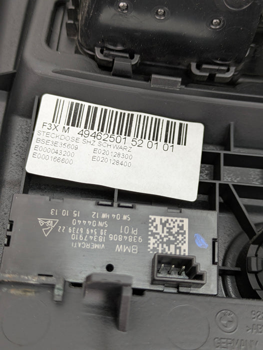 BMW F30 340xi Msport Rear Center Console Vent Trim & Heated Seat Switch 9222046/9384805/9207330