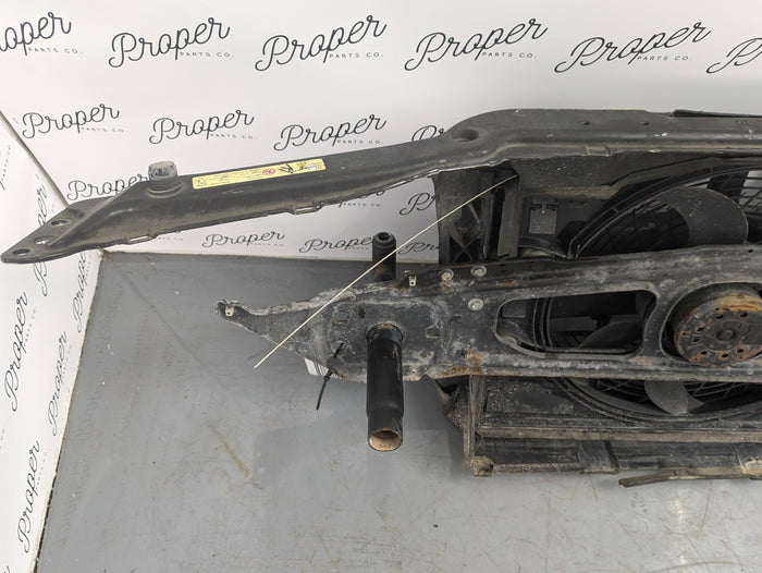 E46 330Ci 328Ci 323Ci 325Ci Front Radiator Support Shroud Panel & Air Conditioning A/C Pusher Fan 51717111691  *Damage*